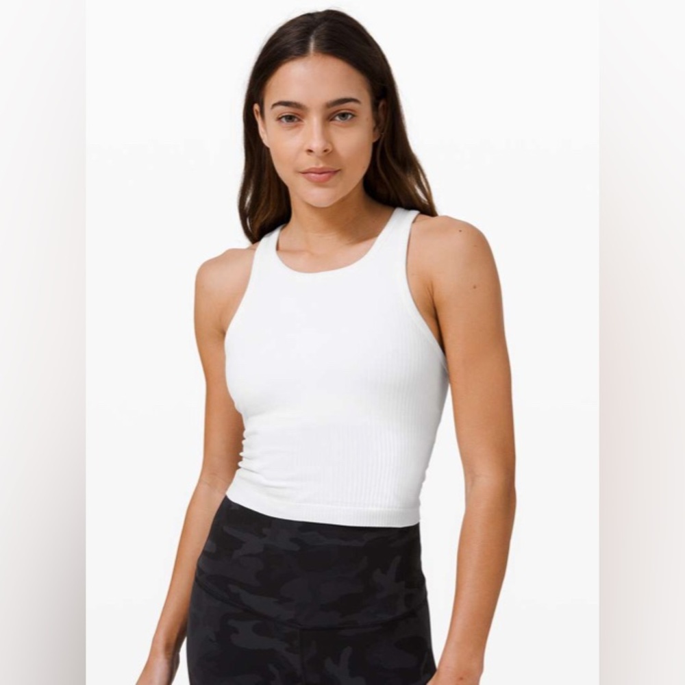 NWT Lululemon Ebb to Street RB Crop Tank